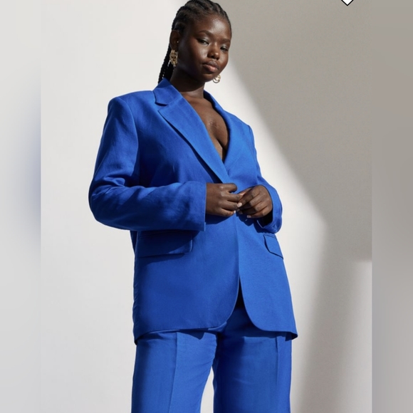 Nasty Gal Premium Tab Detail Oversized Suit Blazer - Picture 7 of 7